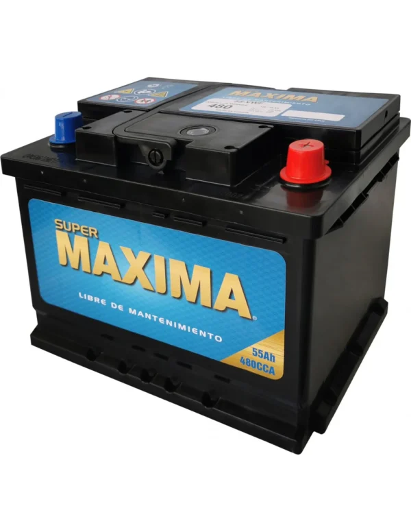 SUPER MAXIMA 55-VWF (55AH-480 CCA) + DERECHO